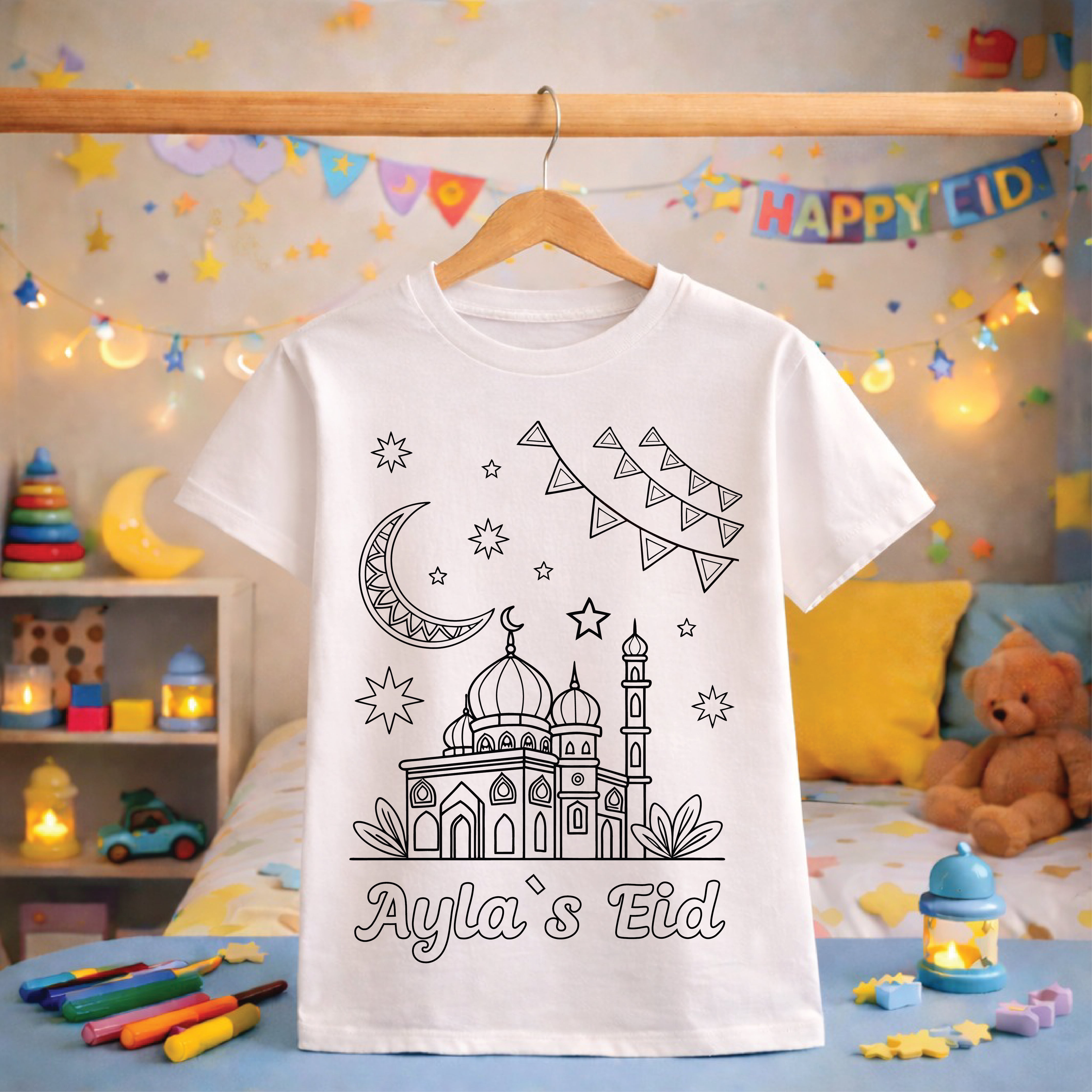 El Eid Coloring T-Shirt