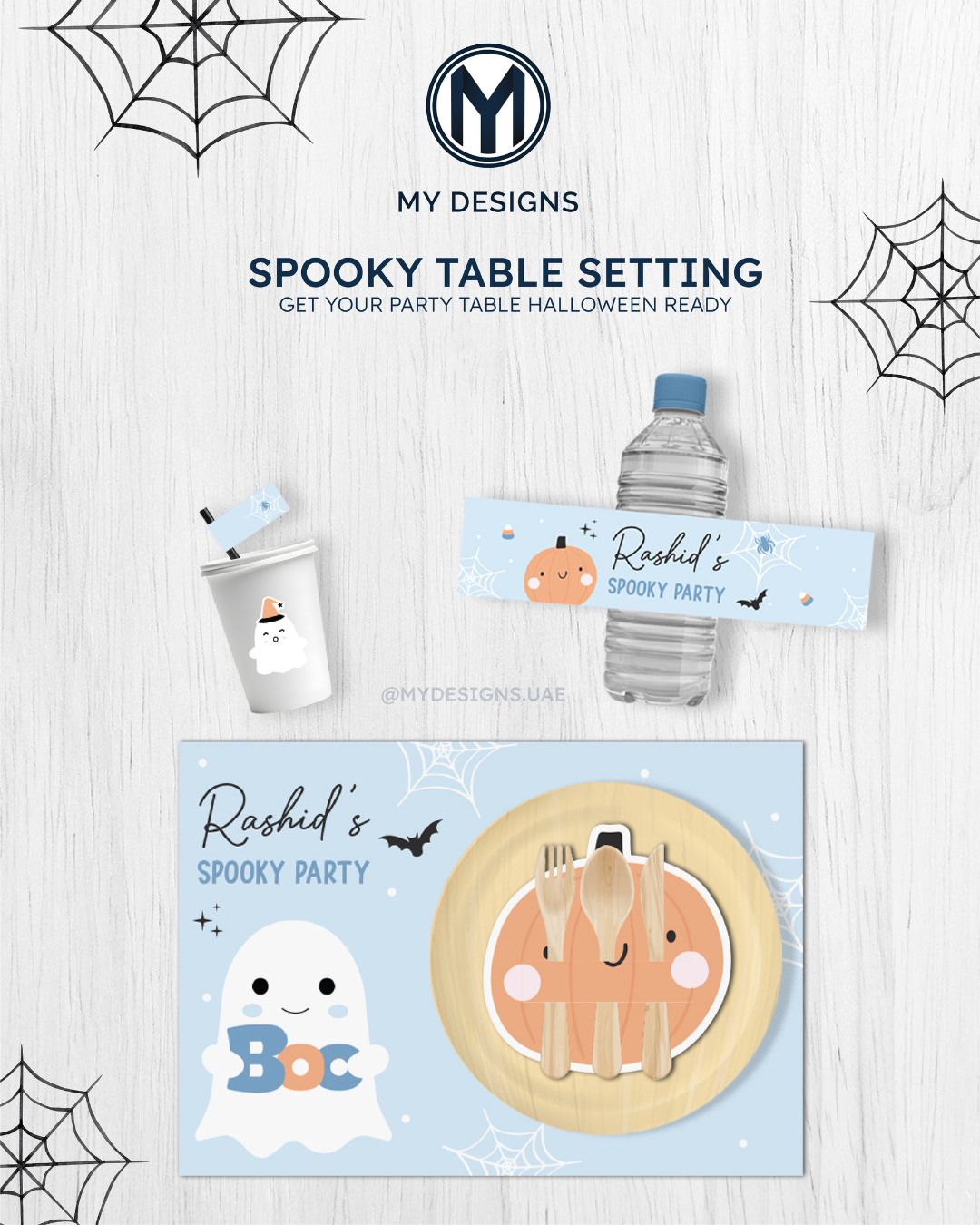 Custom Halloween Table Setting