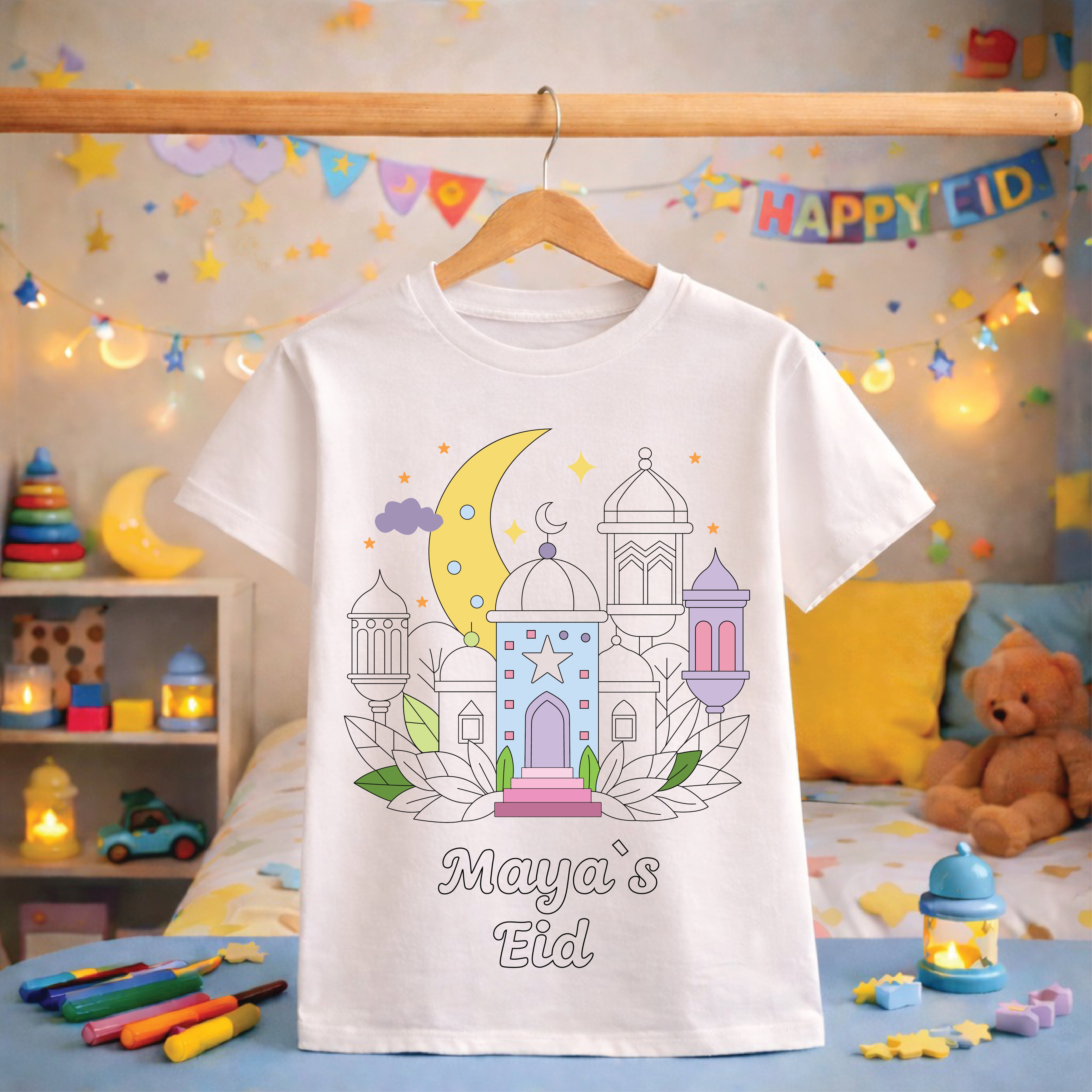 El Eid Coloring T-Shirt