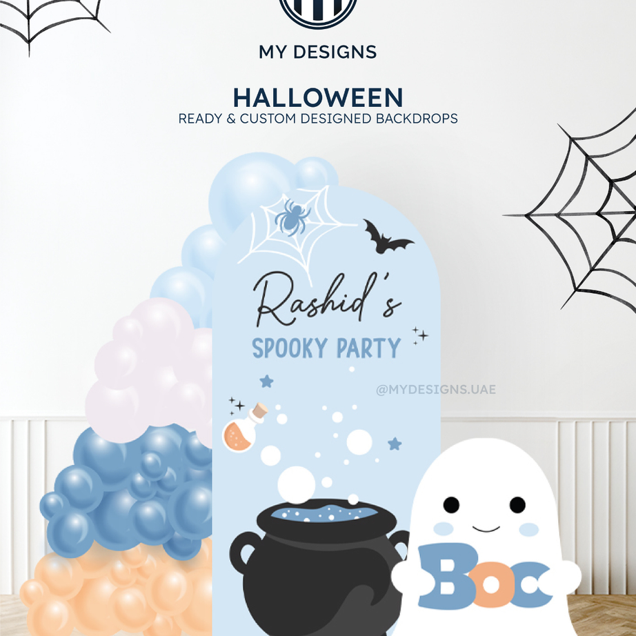 Custom Halloween Backdrop – Spooky Party Theme