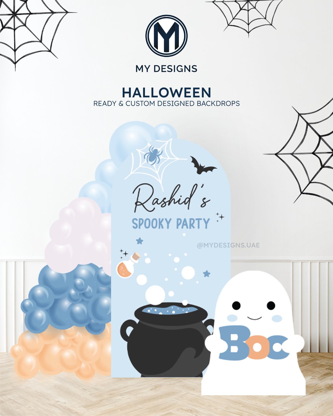 Custom Halloween Backdrop – Spooky Party Theme