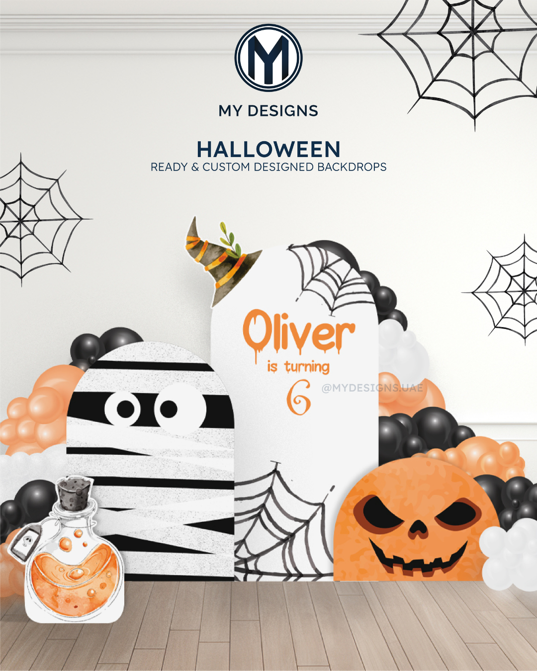 Custom Halloween Backdrop Set – Halloween Theme